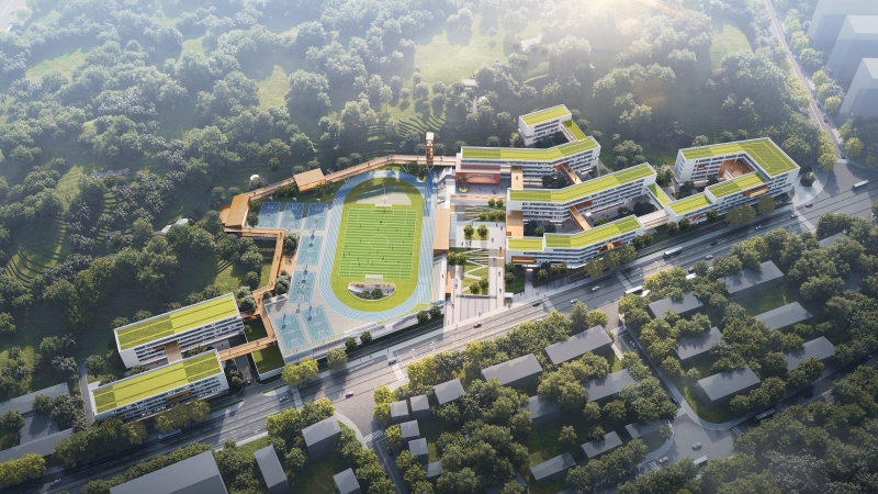 藏在山林間的氧氣校園一一白鶴中學(xué)勘察設(shè)計(jì)項(xiàng)目