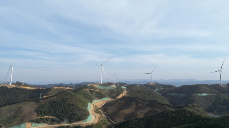 點亮綠色未來！廣西田林100MW風電項目全容量并網