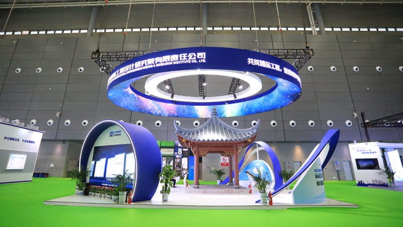 新材料仿古建筑首次亮相！中機國際參加2021年中國筑博會