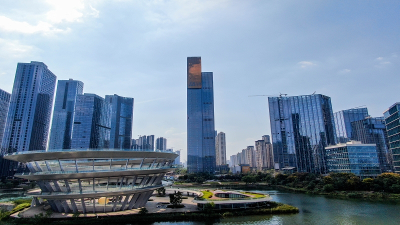 紅網(wǎng)報道！河西第二高樓即將投用